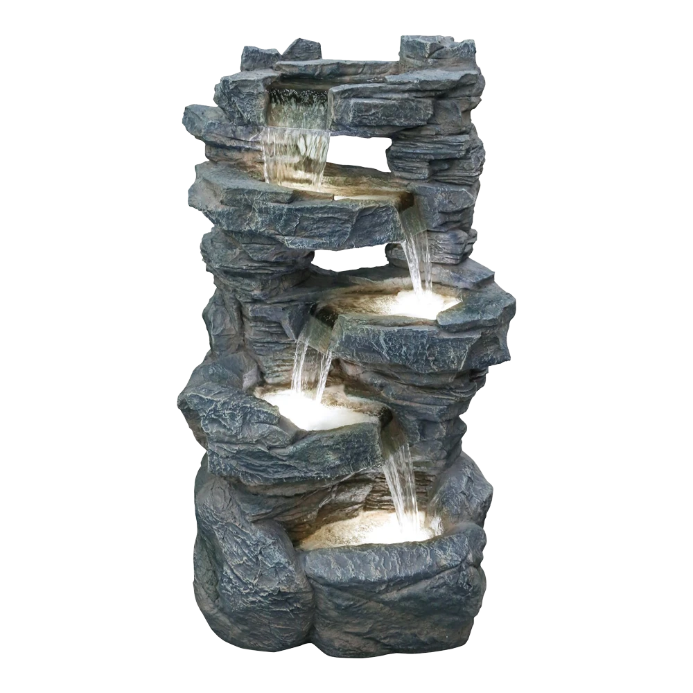 Waterval Eifel - 103cm hoog - Polystone Waterval Eifel - 103cm Hoog - Polystone -Buitentuinwinkel waterval eifel 103cm hoog polystone 1